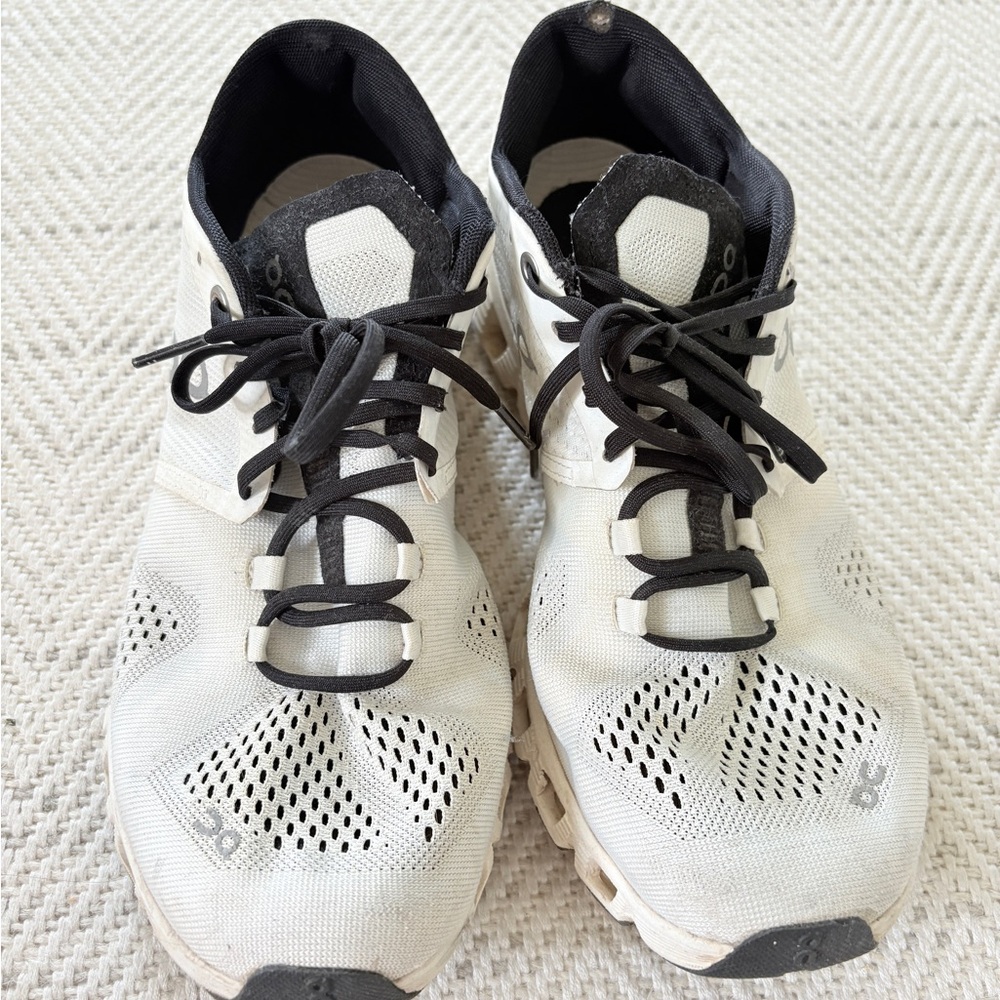 On Running Black and White Athletic Shoes - Picture 3 of 5
